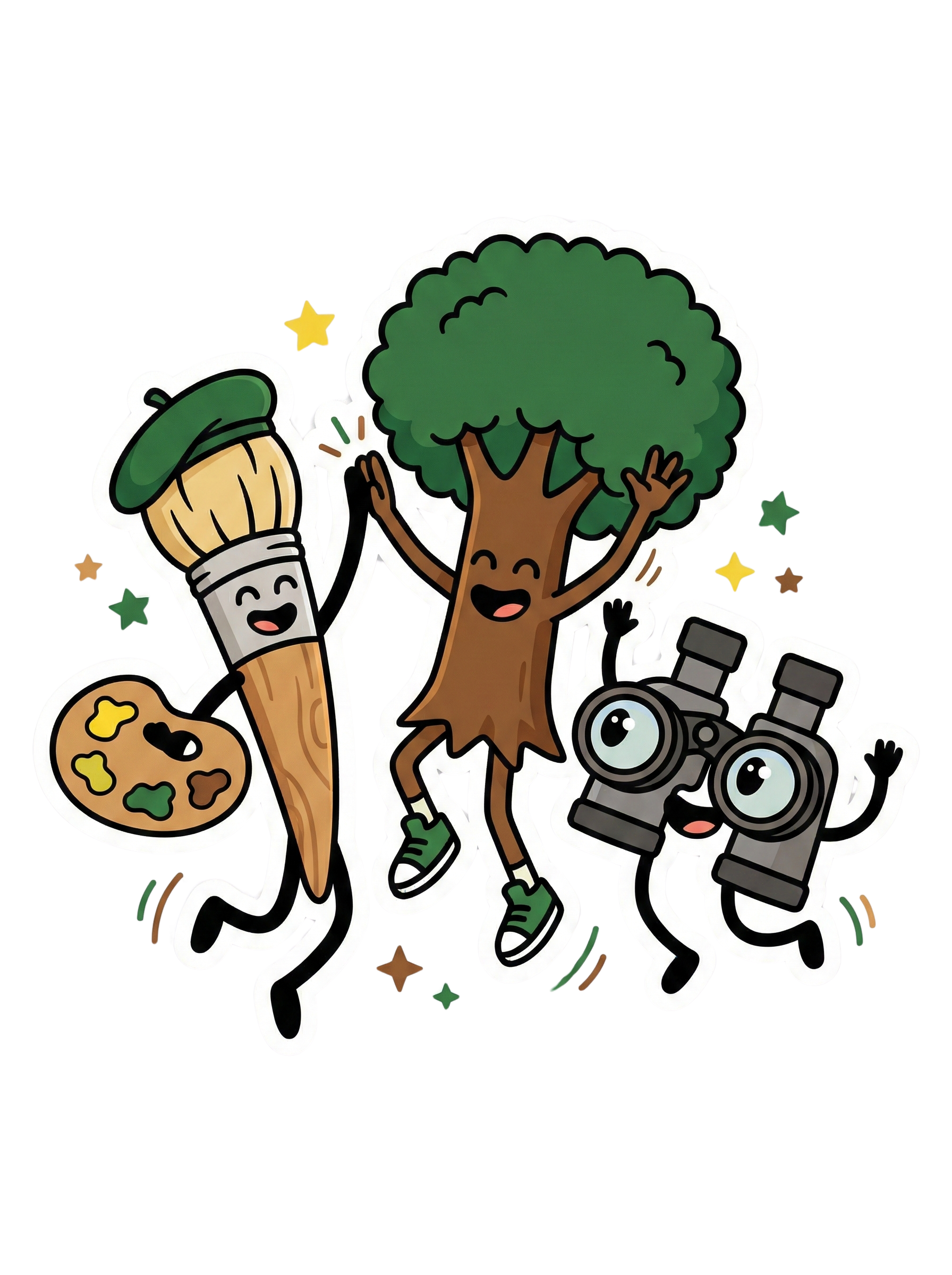 Families at an outdoor activity area